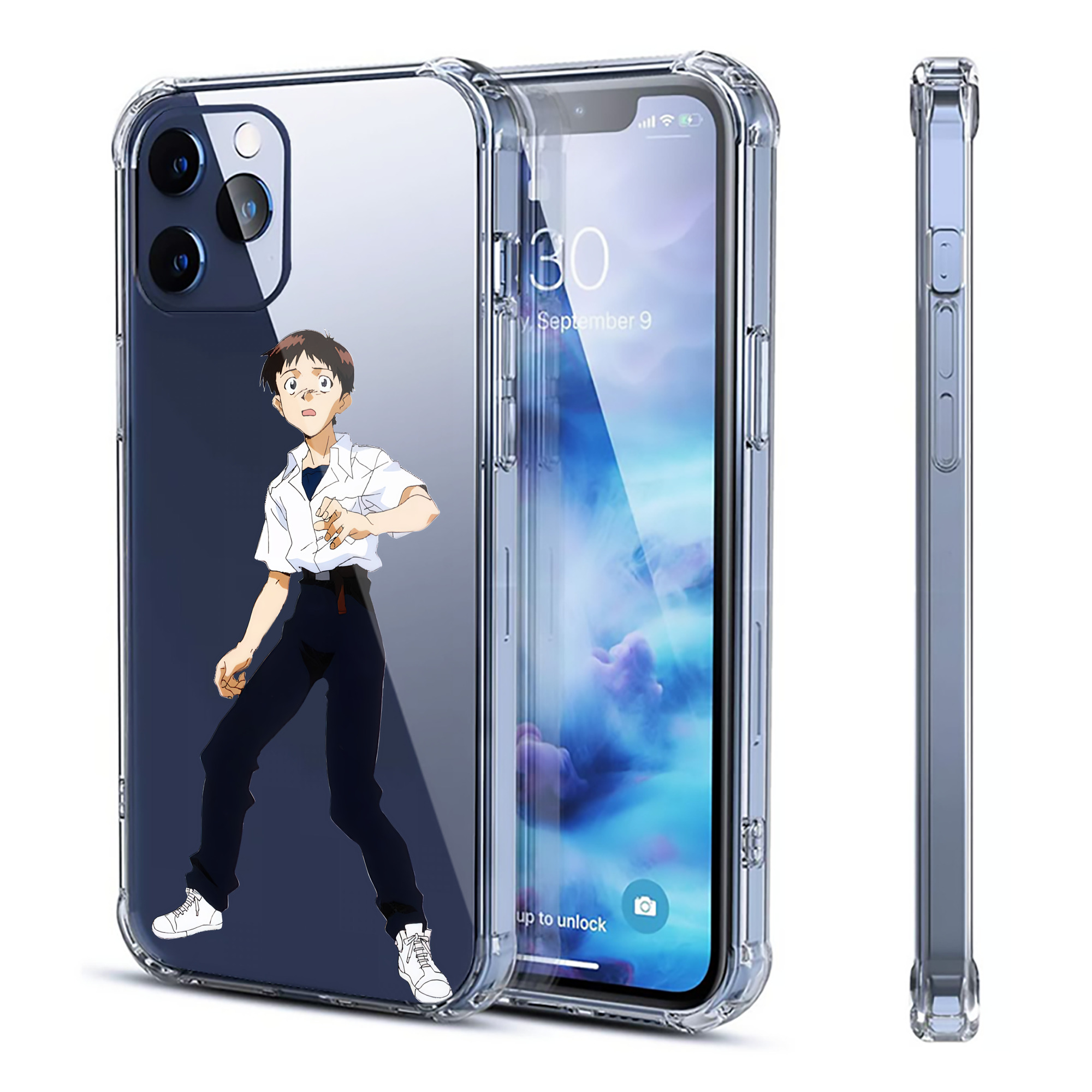 （画像用） EVA 新世紀エヴァンゲリオン 【iPhone 12シリーズ対応】透明スマホケース（クリアソフトケース）